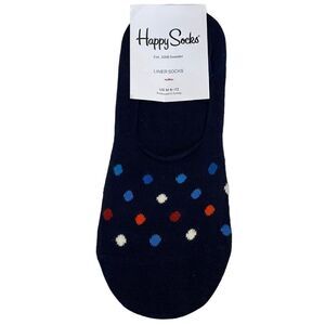 Happy Socks Navy liner Socks Dot pattern Happy Socks Unisex Combed Cotton